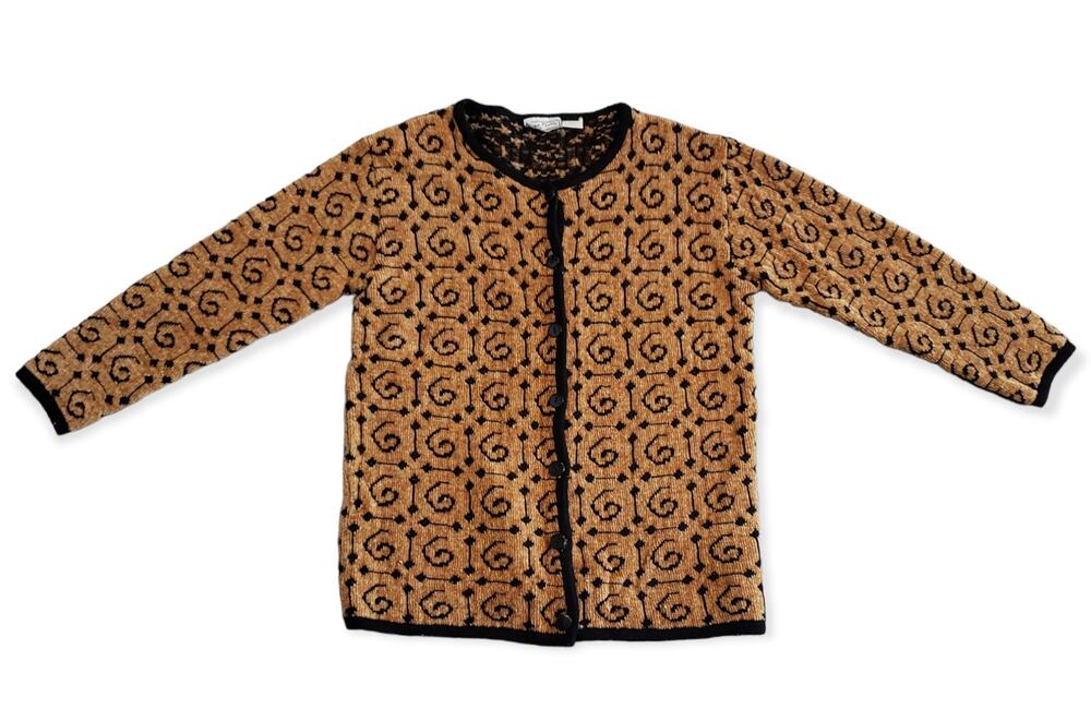 Maglia Donna Italian Wool Blend Button Up Long Sleeved Shirt | Size Medium